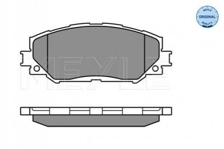 Комплект тормозных колодок, дисковый тормоз MEYLE 025 243 3617 (фото 1)