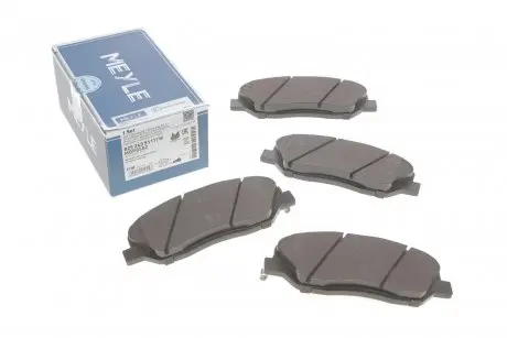 Комплект тормозных колодок, дисковый тормоз MEYLE 025 243 5117/W