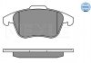 Комплект тормозных колодок, дисковый тормоз MEYLE 025 245 5719 (фото 1)