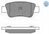 Комплект тормозных колодок, дисковый тормоз MEYLE 025 246 3516/W (фото 2)