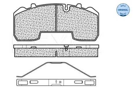 Тормозные колодки (задние) bpw skh 98- MEYLE 025 291 6530