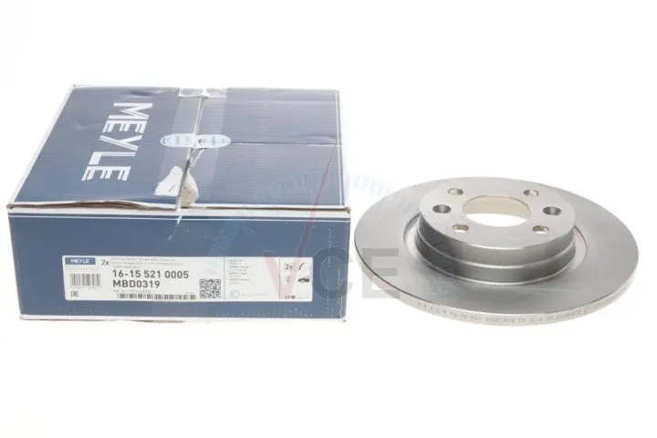 Фото 1 - Тормозной диск MEYLE 16-15 521 0005 Тормозной диск MEYLE 16-15 521 0005 (фото 1)