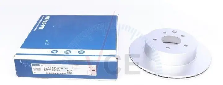 Тормозной диск MEYLE 36-15 523 0050/PD (фото 1)