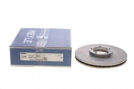 Тормозной диск MEYLE 715 521 7009 (фото 1)