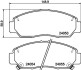 Комплект гальмівних колодок, дискове гальмо MINTEX MDB2541 (фото 1)