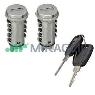 Комплект личинок (2шт) із ключами Fiat 500 2007- MIRAGLIO 80/1224 (фото 1)