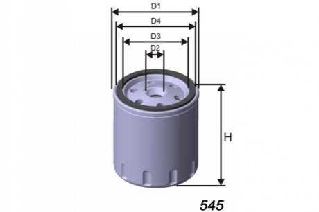 Масляний фільтр MISFAT Z188 (фото 1)