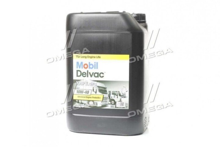 Олива моторна Delvac XHP Extra 10W40 20л MOBIL 121737 (фото 1)