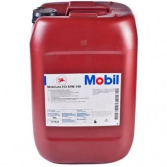 Mobilube hd gl-5 85w-140, 20 л синтетическое трансмиссионное масло MOBIL 127627