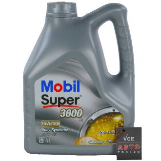 Масло моторное Super 3000 X1 5W40 4л MOBIL 152061