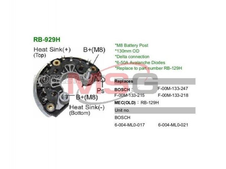 Випрямляч, генератор MOBILETRON RB-929H (фото 1)