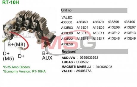 Випрямляч, генератор MOBILETRON RT-10H