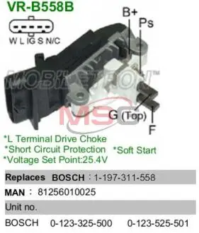 Регулятор напруги генератора MOBILETRON VR-B558B