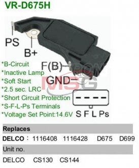 Регулятор генератора MOBILETRON VR-D675H