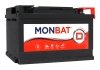 Аккумулятор обслуживаемый (D-series) R+, 77Ач, 780А пусковые, 278/175/190 MONBAT D6CT80AH780AR (фото 1)