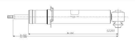 Амортизатор газомасляный MONROE G2260