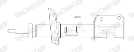 Амортизатор передний правый MONROE G8695