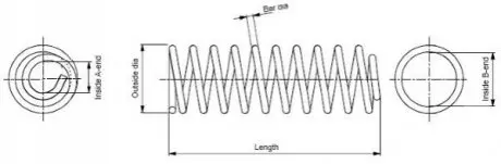 Пружина ходової частини MONROE SP3547