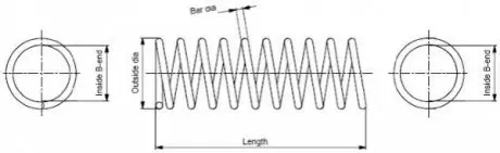 Пружина ходової частини MONROE SP3812