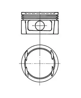 Поршень +1 c20xe з пальцьом (без кілець) MOPART 102663102