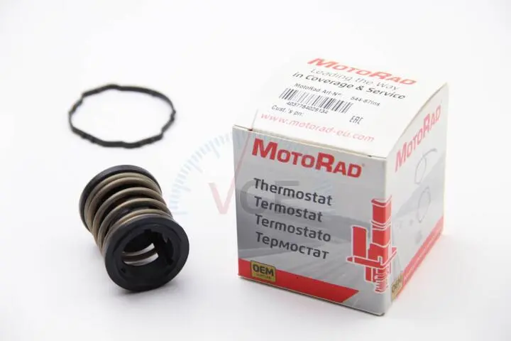 Термостат BMW 3 (F30/F80)/5 (F10/F07)/X5 (F15/F85) (N47/N57) 11-18/Toyota Auris/Avensis/Rav4 1.6/2.0 15-18 (87°C) MOTORAD 544-87 INSK (фото 1)