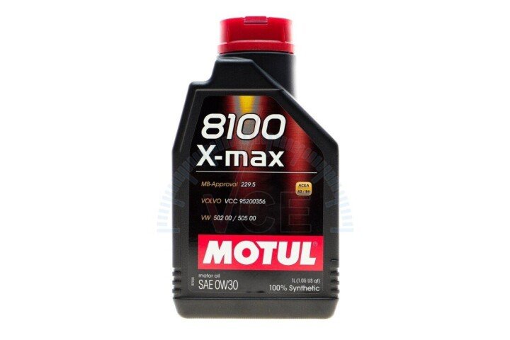 Моторное масло 8100 X-max 0W30 1л (106569) MOTUL 347201 (фото 1)