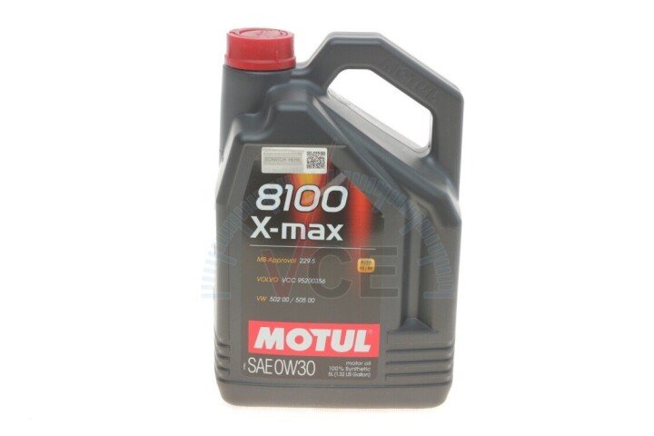 Моторное масло 8100 X-max 0W30 5л (106571) MOTUL 347206 (фото 1)