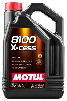 Моторное масло 8100 X-cess 5W30 5л MOTUL 368106