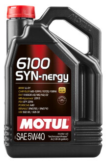 Моторна олива 6100 Syn-nergy 5W40 4л MOTUL 368350