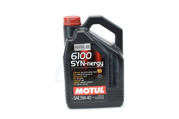 Моторное масло 6100 Syn-nergy 5W40 4л MOTUL 368350 (фото 1)