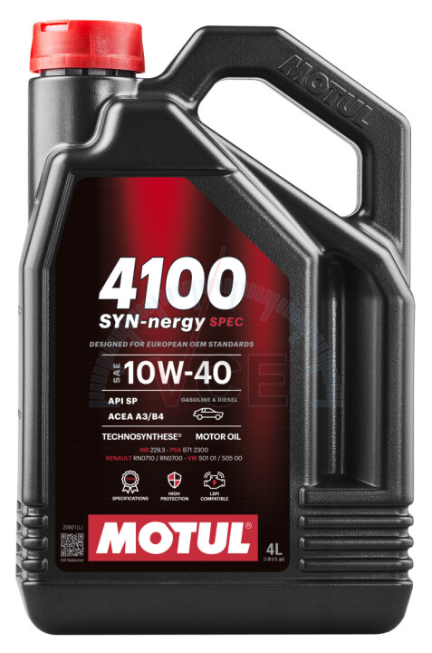 Моторна олива 4100 Syn-nergy Spec 10W40 4л MOTUL 387707 (фото 1)