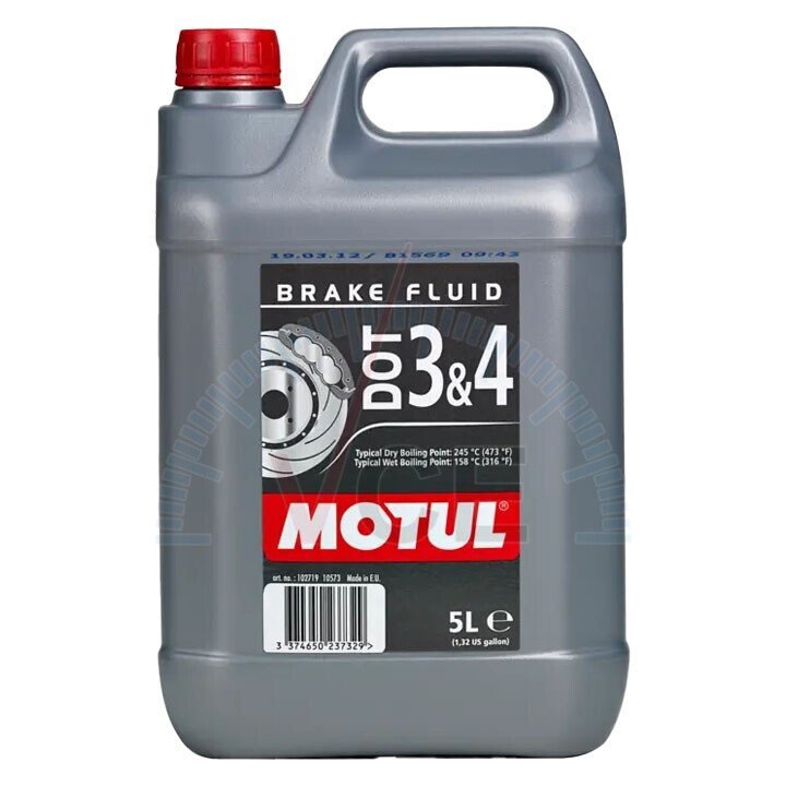 Жидкость тормозная DOT 3&4 5л (104247) MOTUL 807906 (фото 1)