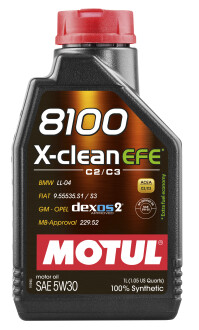 Моторна олива 8100 X-clean EFE 5W30 1л MOTUL 814001