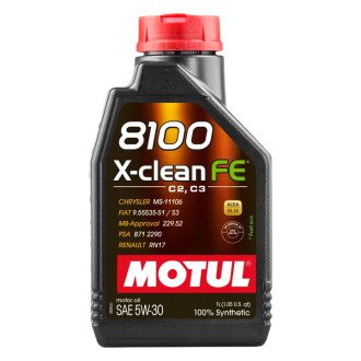 Моторна олива 8100 X-clean FE 5W30 1л (112771) MOTUL 814101