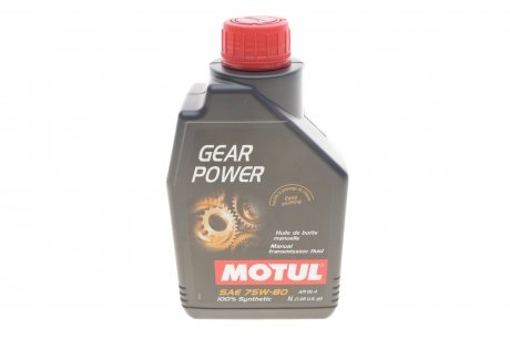 Трансмісійна олива Gear Power 75W80 1л MOTUL 823901