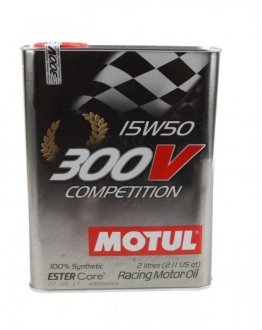 Моторна олива 300V Competition 15W50 2л (103138/104244) MOTUL 825702 (фото 1)