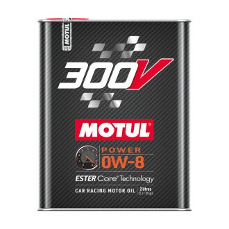 Моторное масло 300V Power 0W8 2л (110854) MOTUL 826002