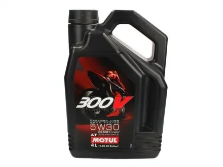Моторна олива для 4-х тактних двигунів 300V 4T Factory Line Road Racing 5W30 4л MOTUL 835941