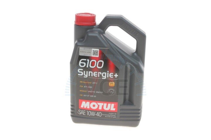 Моторна олива 6100 Synergie+ 10W40 4л MOTUL 839441 (фото 1)