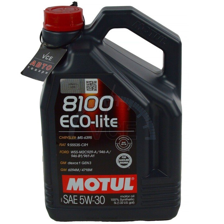 Моторное масло 8100 Eco-lite 5W30 5л (108214) MOTUL 839551 (фото 1)