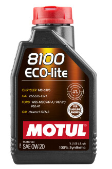 Моторна олива 8100 Eco-lite 0W20 1л MOTUL 841111