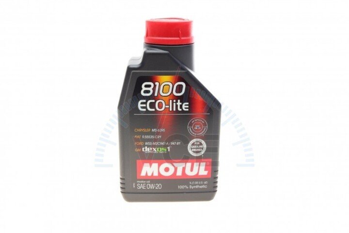 Моторна олива 8100 Eco-lite 0W20 1л MOTUL 841111 (фото 1)