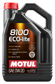 Моторное масло 8100 Eco-lite 0W20 5л MOTUL 841151