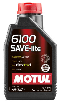 Моторна олива 6100 Save-lite 0W20 1л MOTUL 841211