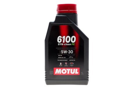 Моторна олива 6100 Syn-clean FE 5W30 1л MOTUL 841711