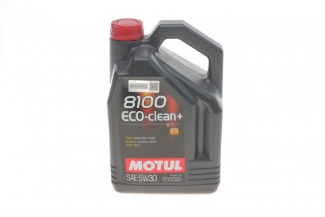 Олива моторна 5W30 ECO-clean+ 8100, 5л (101584) MOTUL 842551 (фото 1)