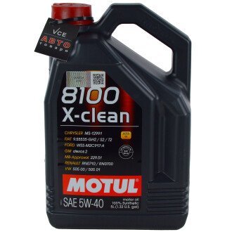 Моторное масло 8100 X-clеаn 5W40 5л (102051) MOTUL 843451