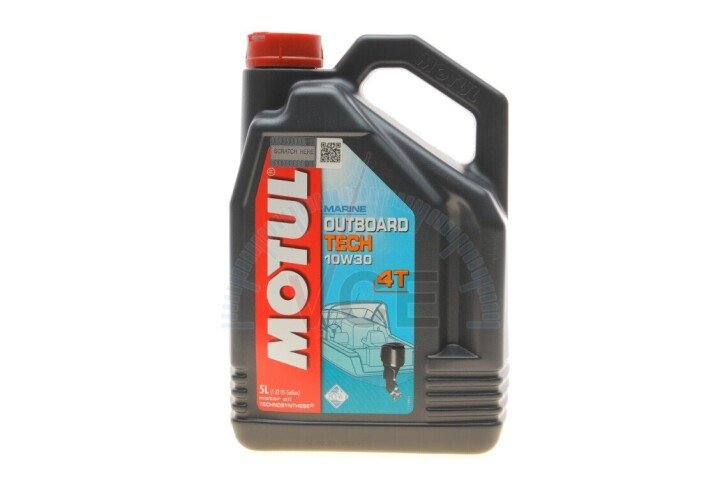 Моторна олива Outboard Tech 4T SAE 10W30 5л (106447) MOTUL 852151 (фото 1)