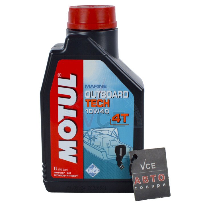 Моторна олива Outboard Tech 4T SAE 10W40 1л (106397) MOTUL 852211 (фото 1)