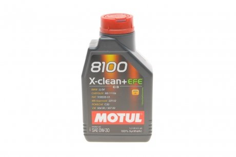 Моторное масло 8100 X-clean EFE 0W30 1л (111657) MOTUL 853911